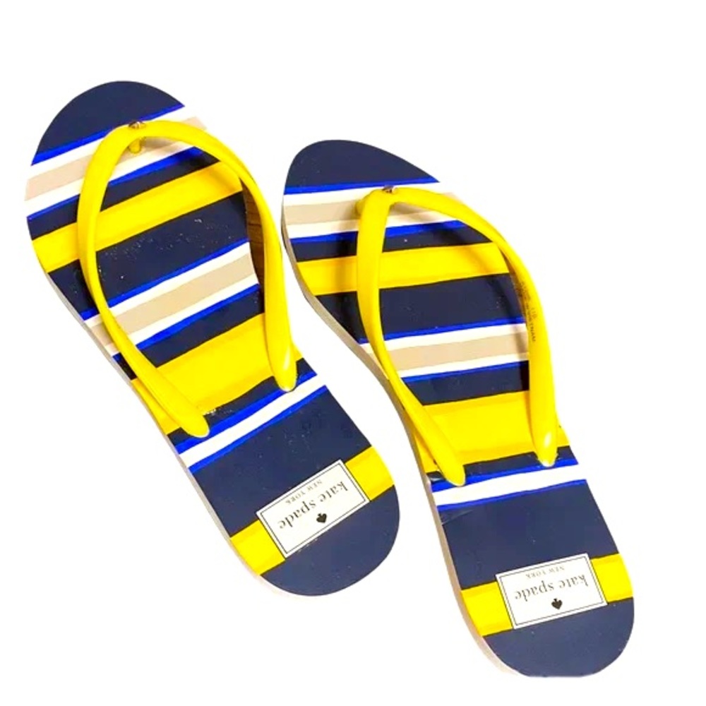 Kate Spade Feldon Stripe Flip Flop Sandals Size 10